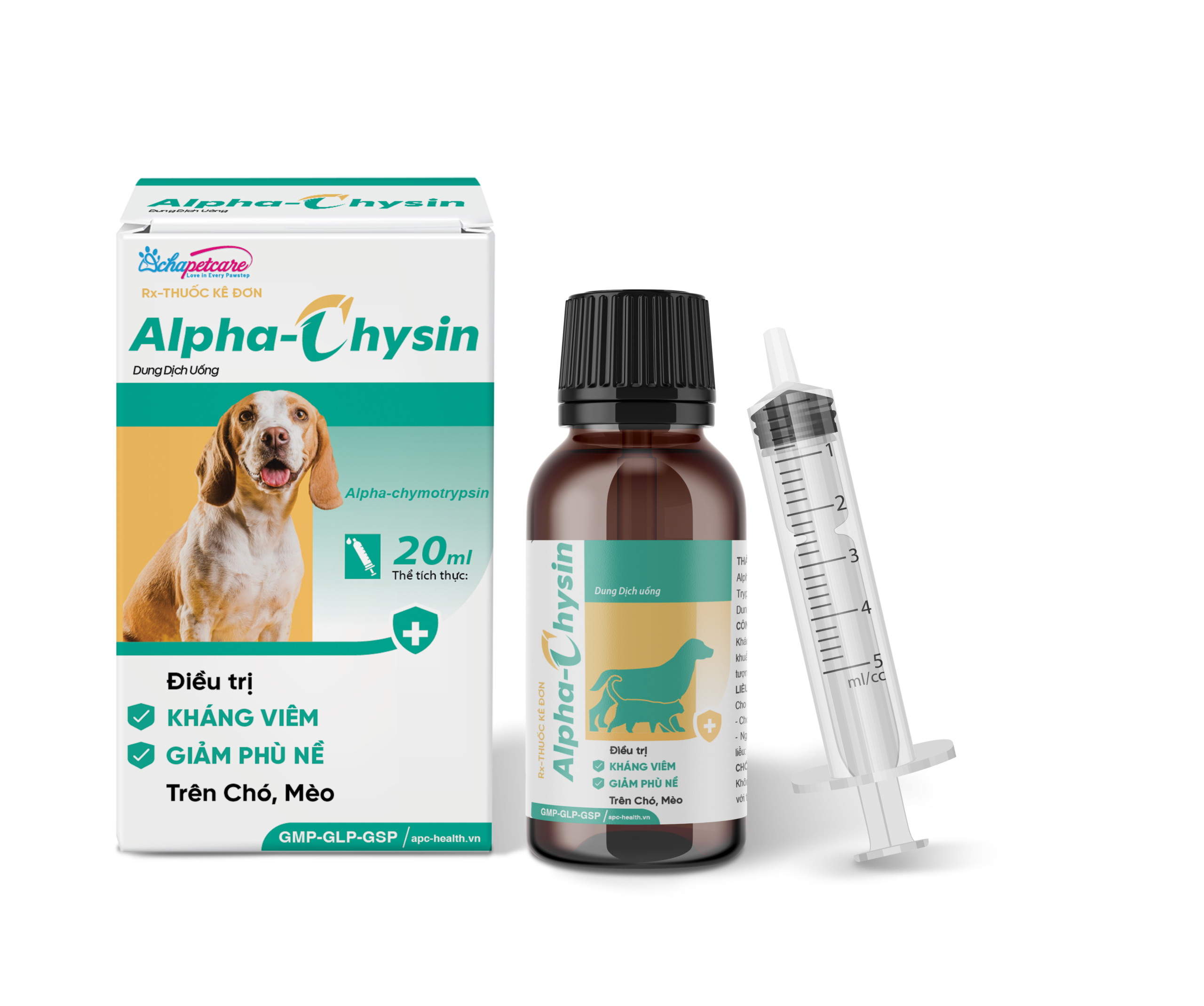 Dung dịch uống ALPHA-CHYSIN kháng viêm, giảm phù nề (20ml)