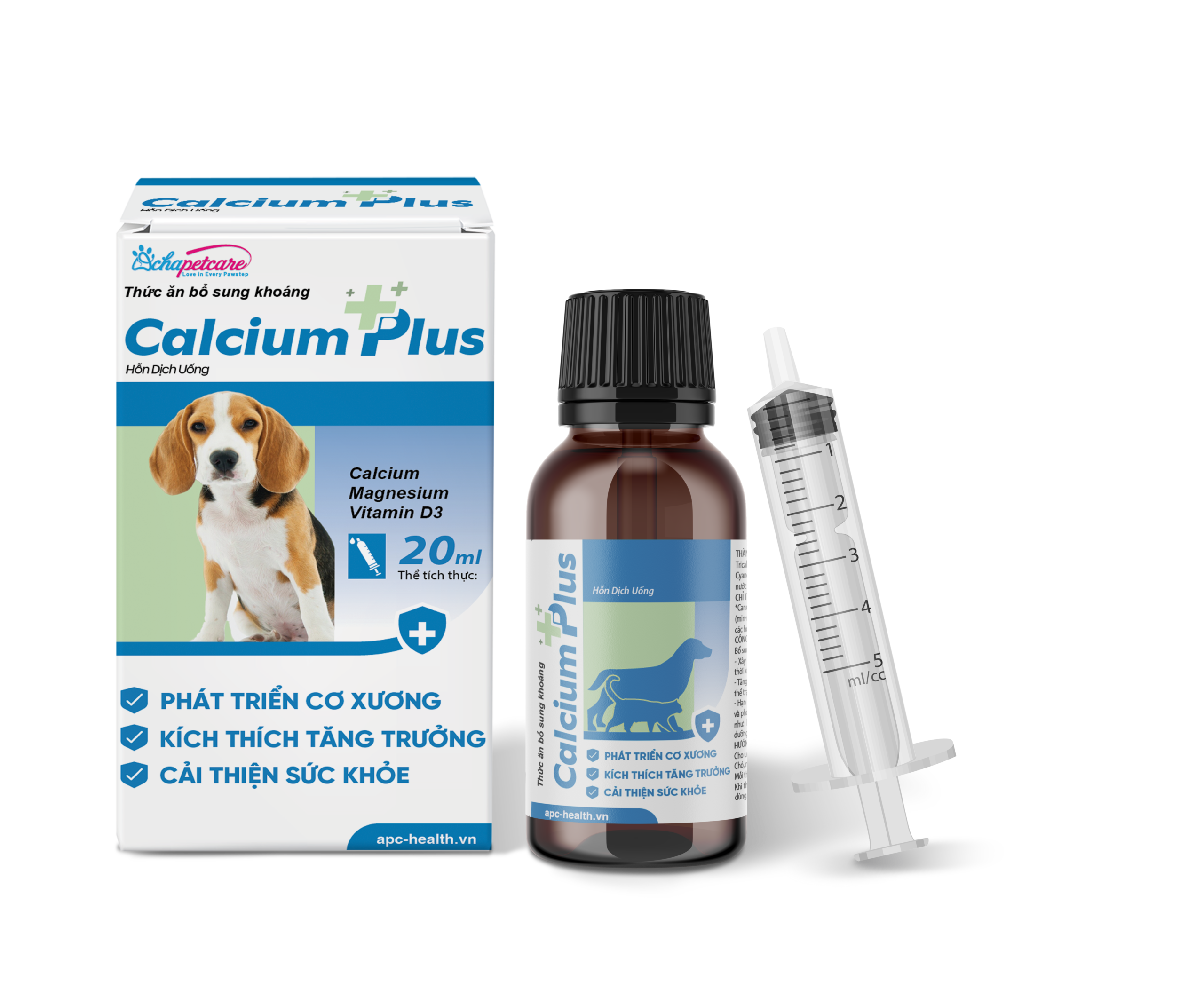 Hỗn dịch uống CALCIUM PLUS cải thiện sức khỏe, kích thích tăng trưởng, phát triển cơ xương (20ml)