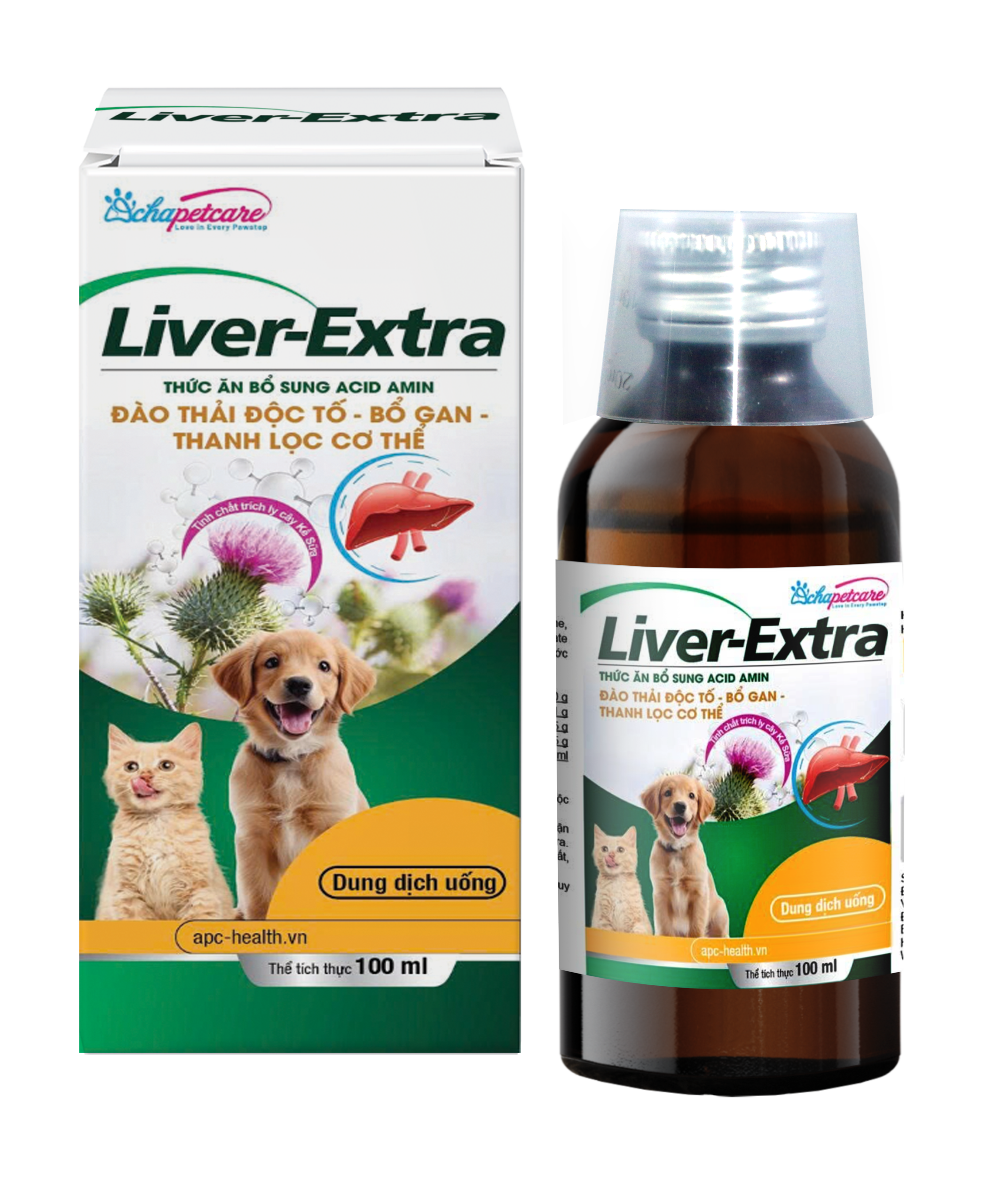 Dung dịch uống LIVER-EXTRA đào thải độc tố, bổ gan, thanh lọc cơ thể (100ml, 20ml)