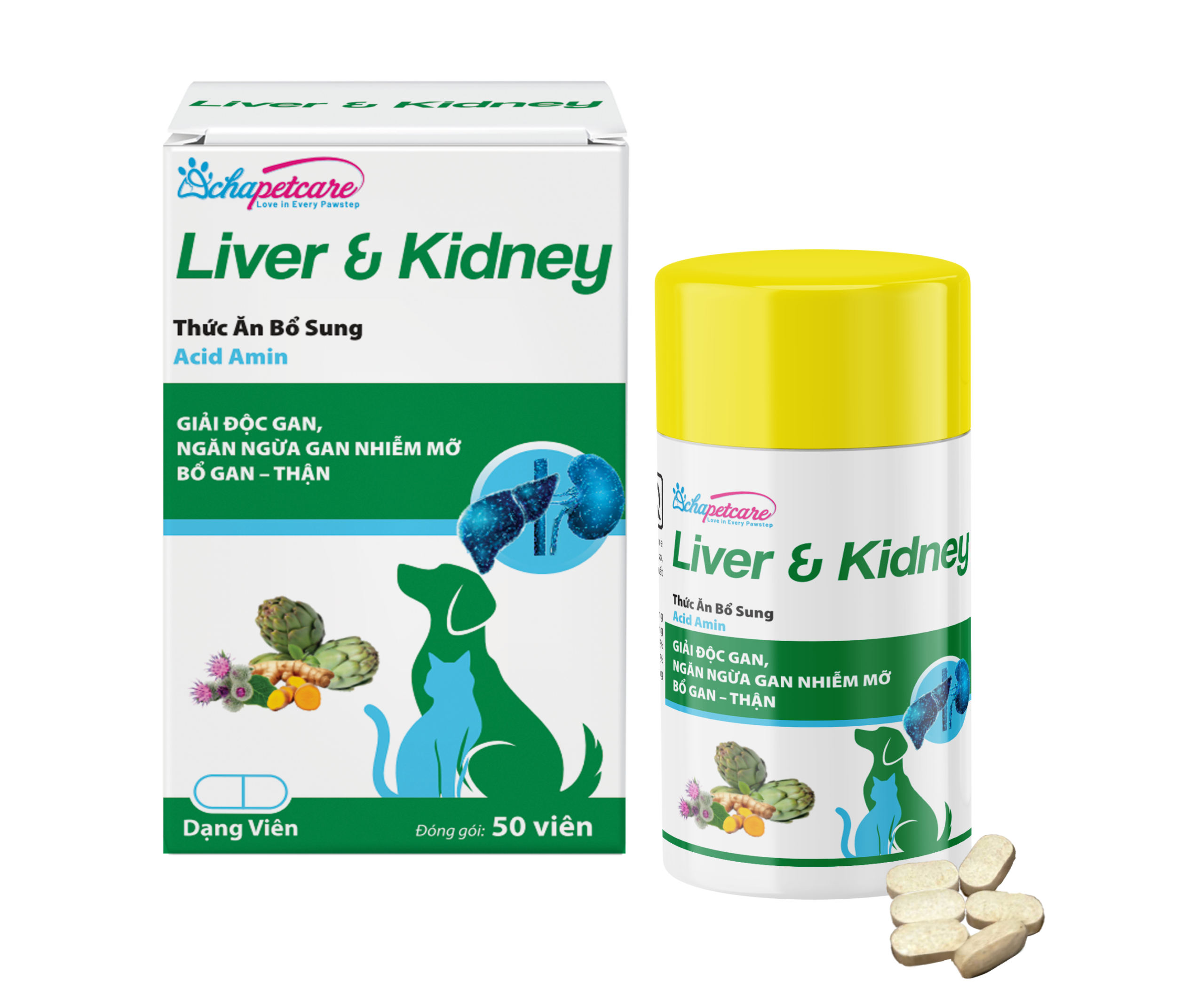 Viên uống LIVER & KIDNEY giải độc gan, bổ gan thận (Hộp 50 viên)