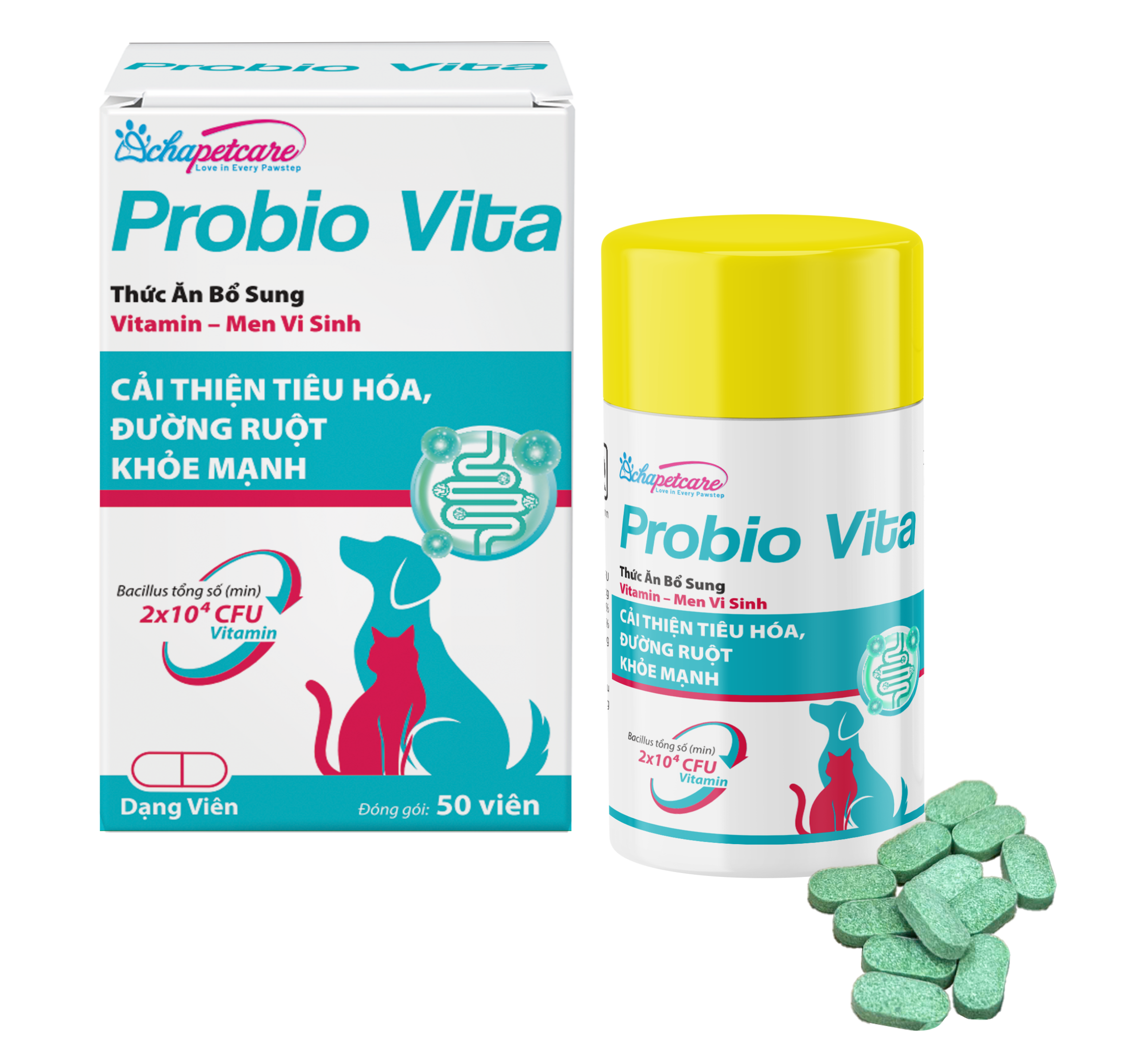 Viên uống PROBIO VITA cải thiện tiêu hóa, đường ruột khỏe mạnh (Hộp 50 viên)