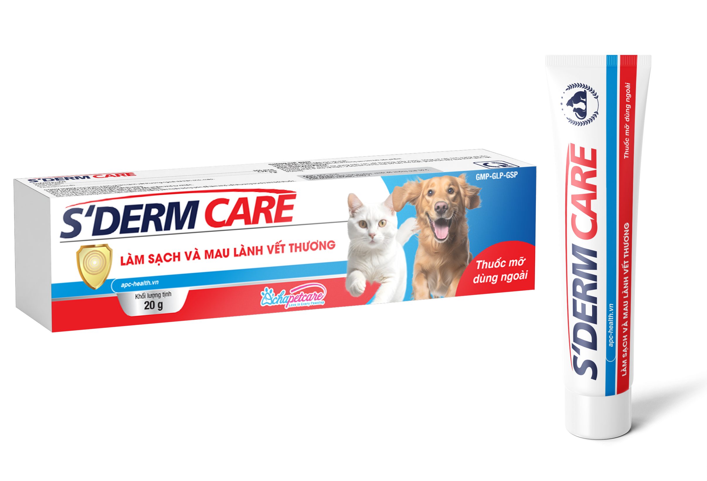 Gel dùng ngoài S'DERM CARE làm sạch và mau lành vết thương (20g)