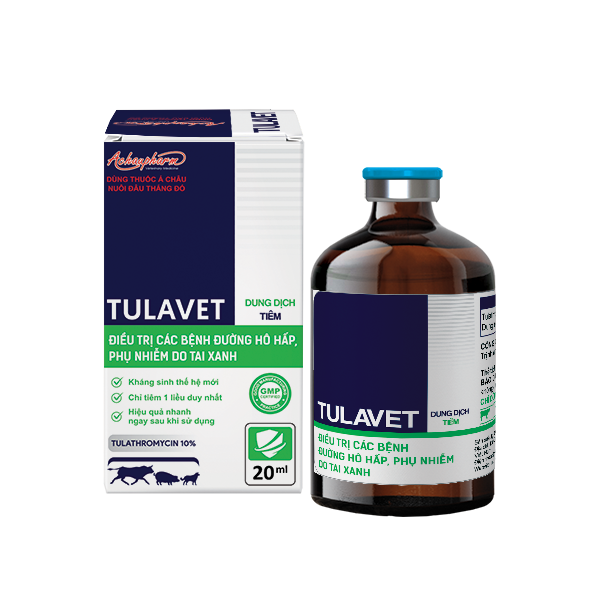 Thuốc tiêm TULAVET điều trị bệnh đường hô hấp cho chó (20ml)