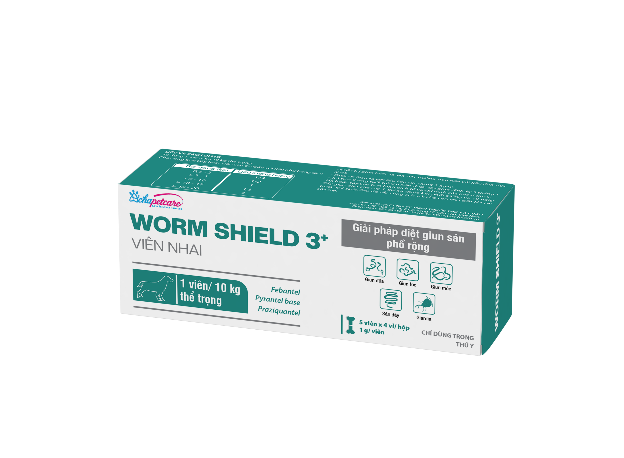 WORM SHIELD 3+ - Diệt giun sán