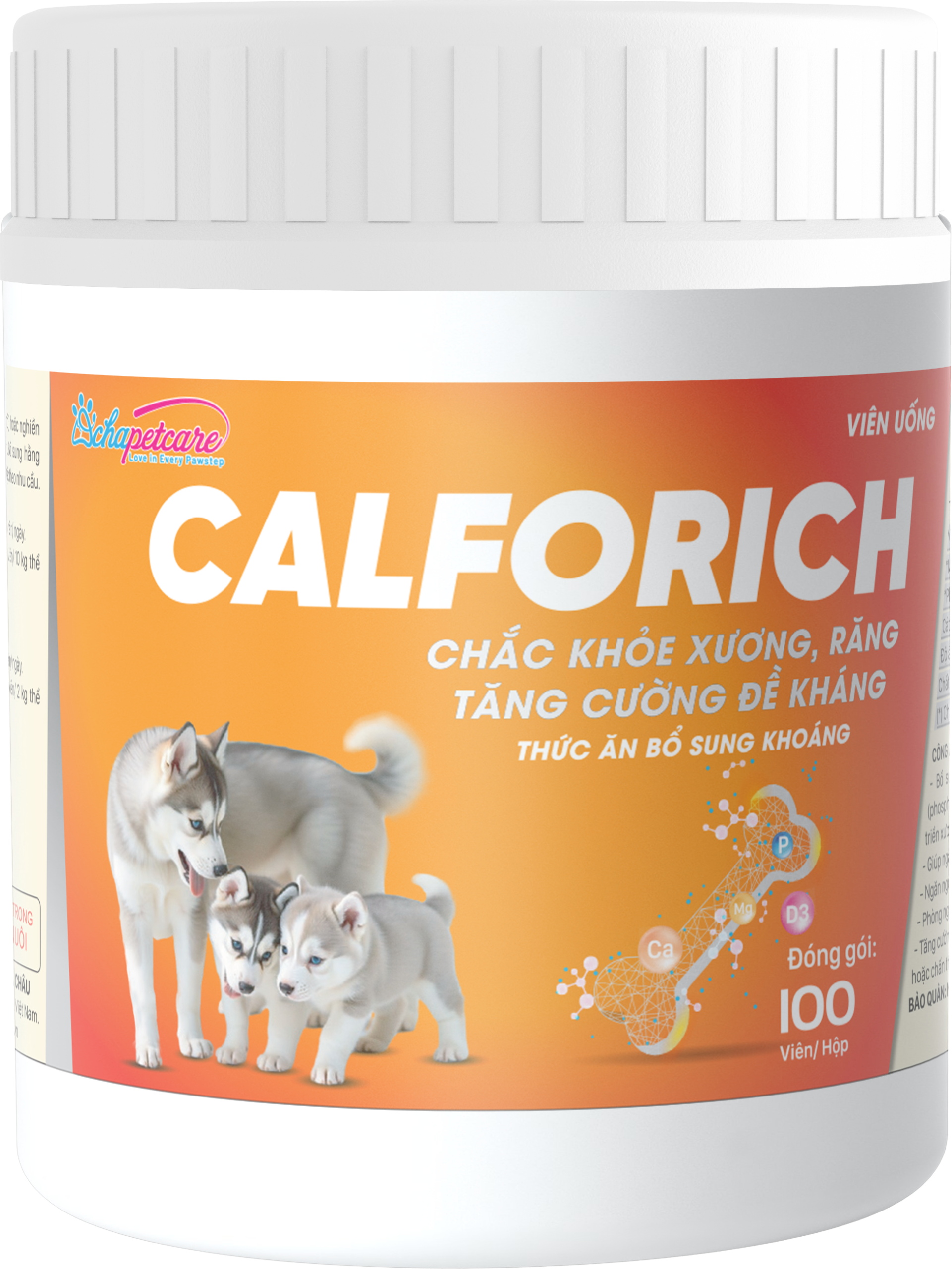 Viên uống CALFORICH chắc khỏe xương răng, tăng đề kháng (Hộp 100 viên, vỉ 5-10)